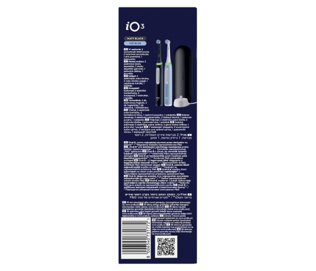 Oral-B Szczoteczka magnetyczna ORAL-B iO Series 3 Duo Black/Ice Blu - 1163006 - zdjęcie 2